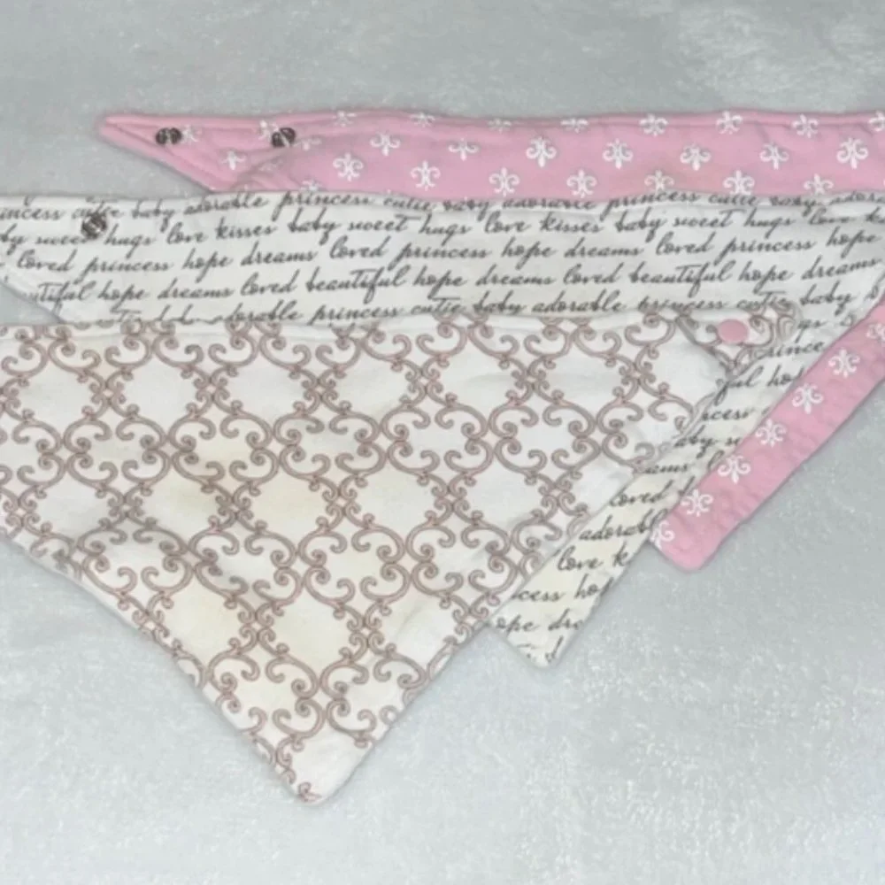 Hudson Baby 3 Pack Bandana Bibs OS NEW